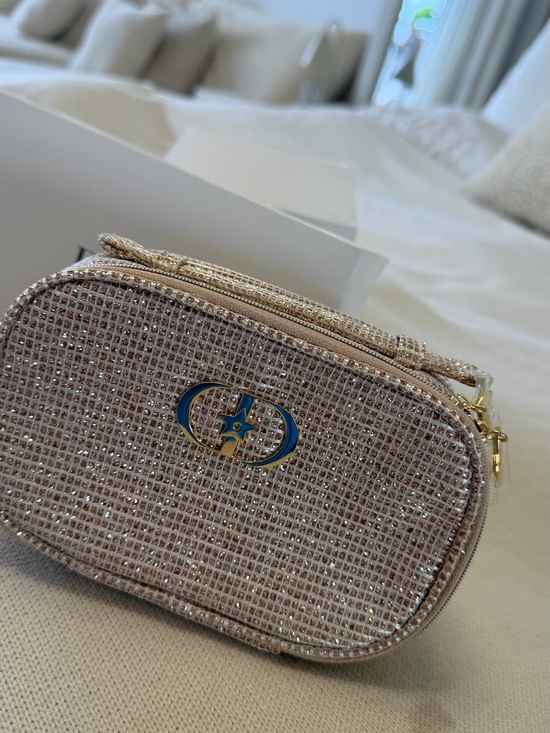 Dior Handbags - Dior VIP Crystal Cosmetic Vanity Bag – New